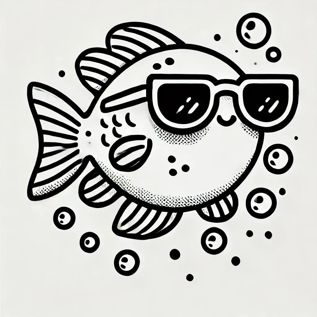 Fish Wearing Sunglasses
