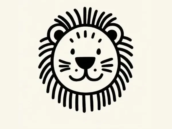 Lion-Face-Drawing Fun Hobby HUB