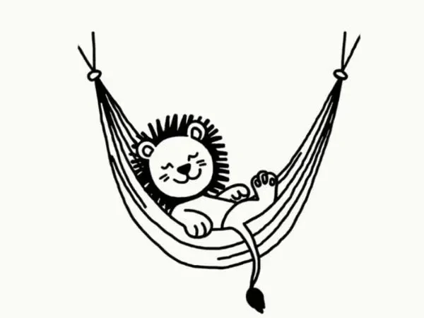 Lion-in-Hammock swing