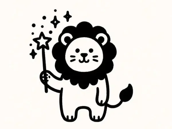 Lion-with-Magic-Wand