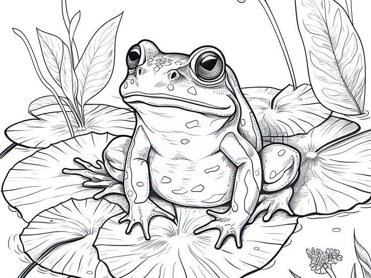 Frog on a Lily Pad