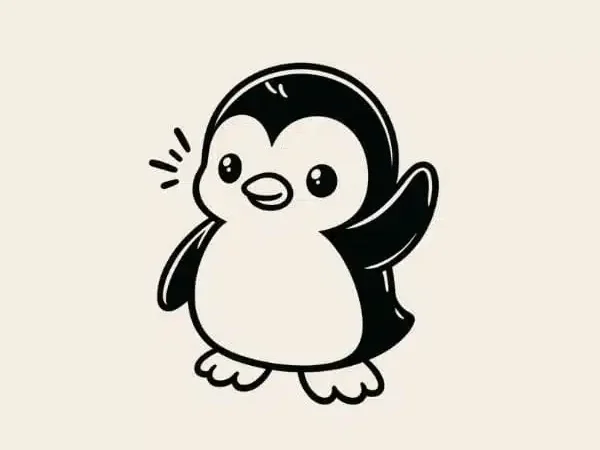 Penguin Waving Hello