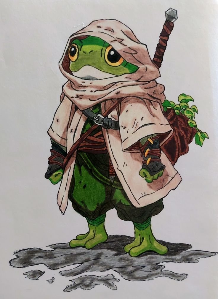 Frog Wearing Clothes