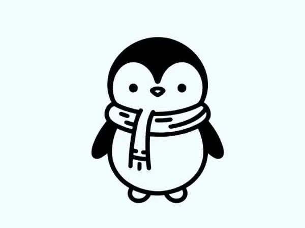 Penguin With Scarf