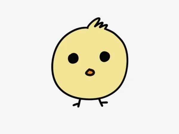 Cute Chicken Drawing 
