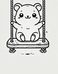 Hamster on a Swing