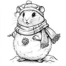 Hamster with a Scarf