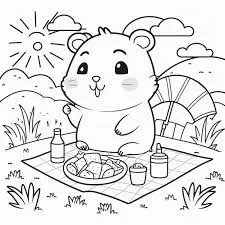 Hamster on a Picnic