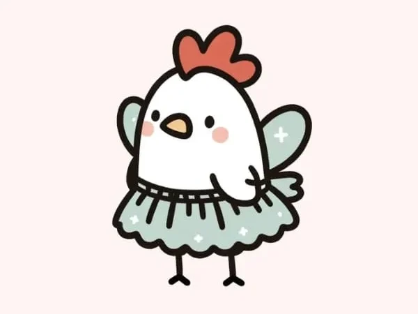 Chicken in Fairy Costume