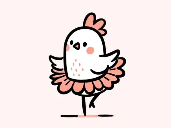 Chicken Dancing Drawing Ideas
