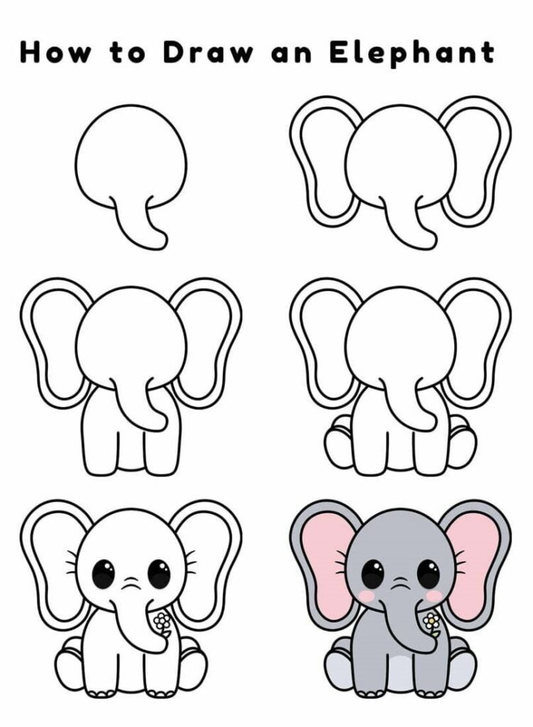 elephant drawing