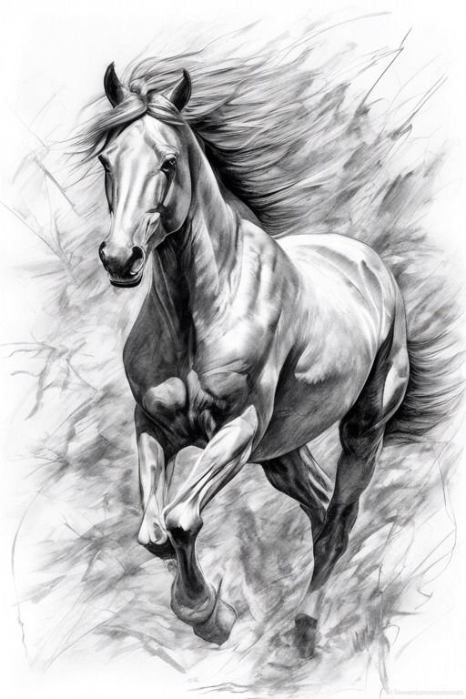 horse drawing